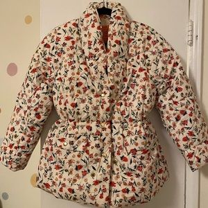 NWT. JCrew signature puffer Alps jacket with PrimaLoft® in vintage floral.